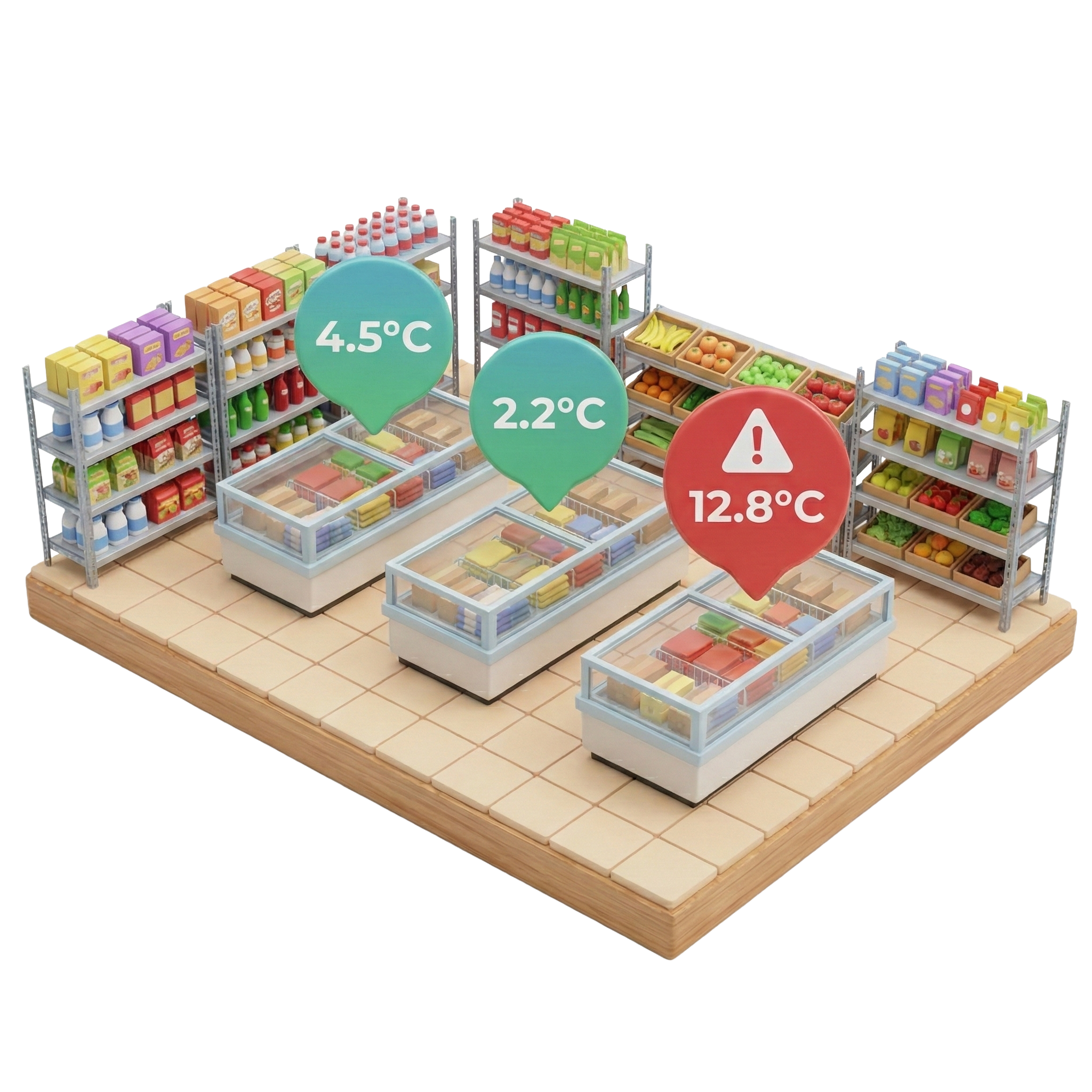 calculadora de retorno de investimento (ROI) para supermercados e varejo alimentar baseada no retorno em prevenção de perdas e automação usando monitoramento online iot (internet das coisas)